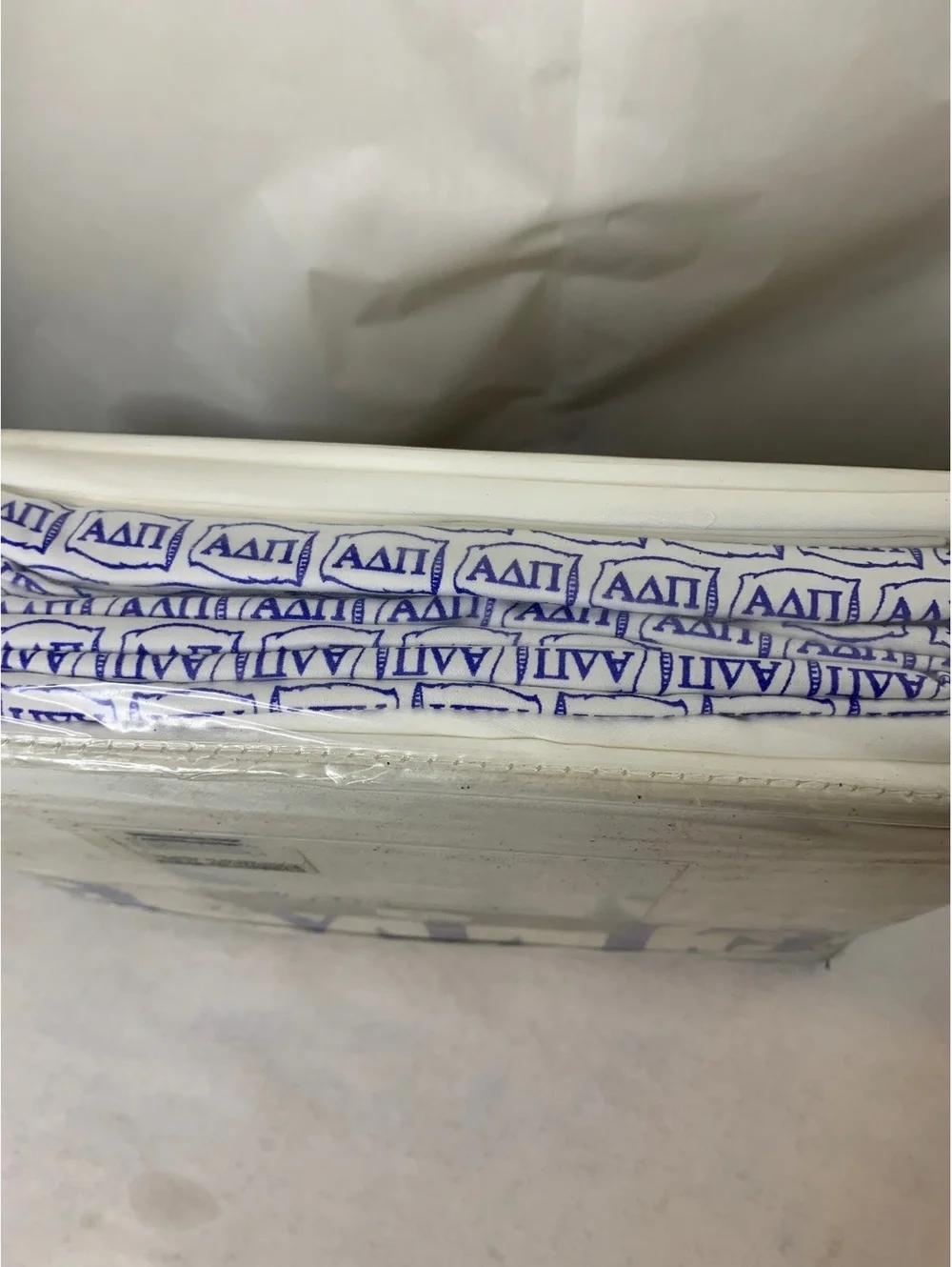 Alpha Delta Pi Greek Sheets Twin XL 100% Combed Long Staple Cotton White [COPY]